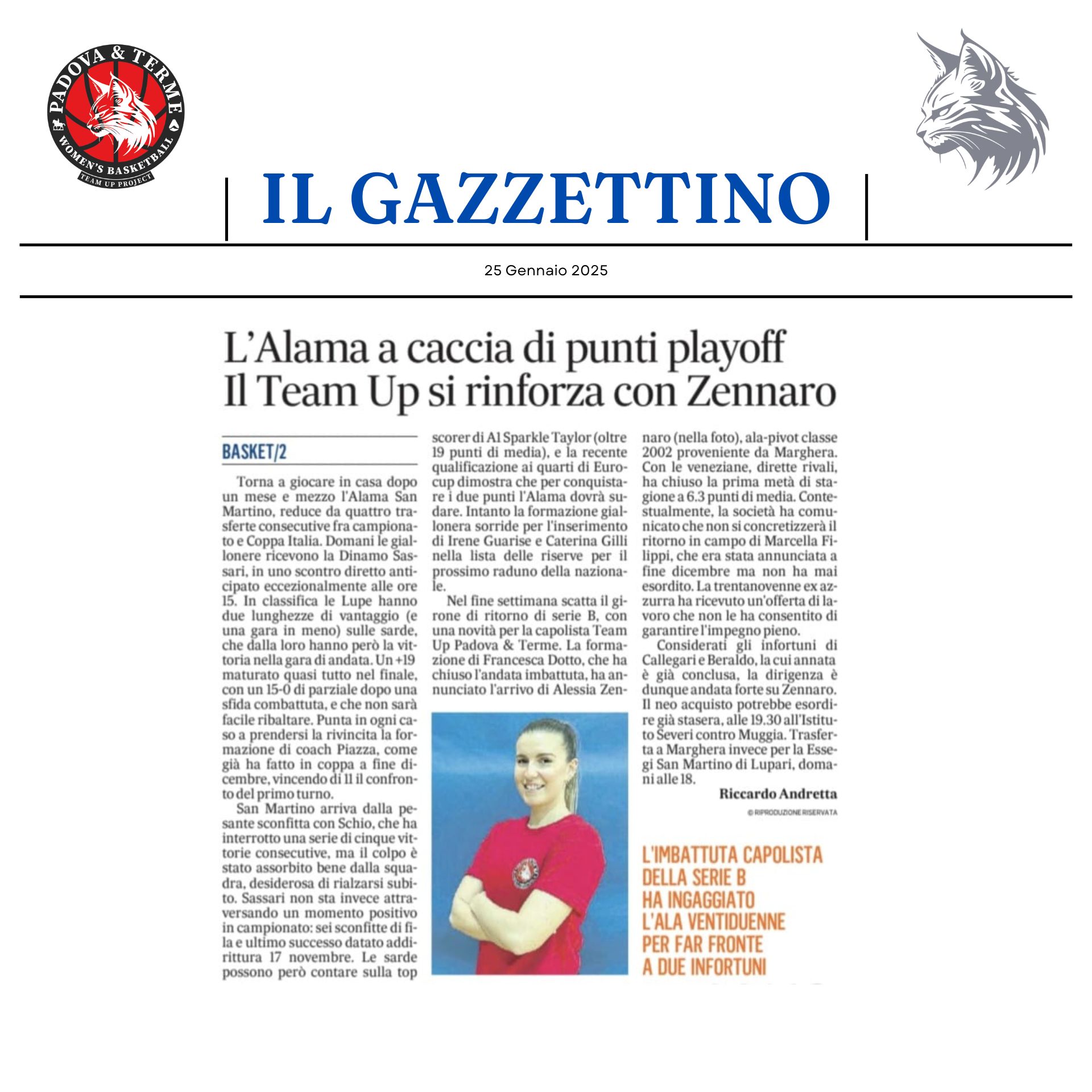 Il Gazzettino 25/01/2025